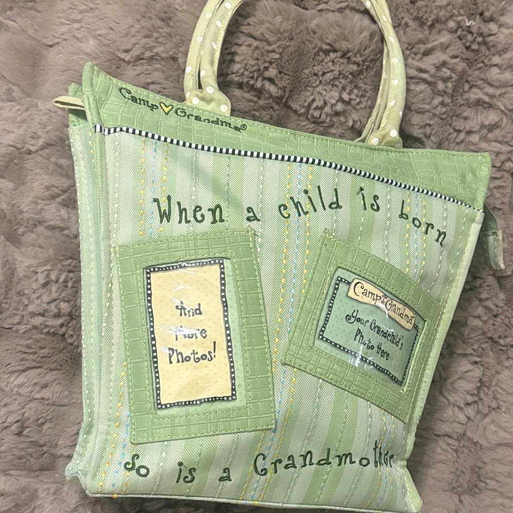Light Green Tote Bag - 'When a Child Is Born'
